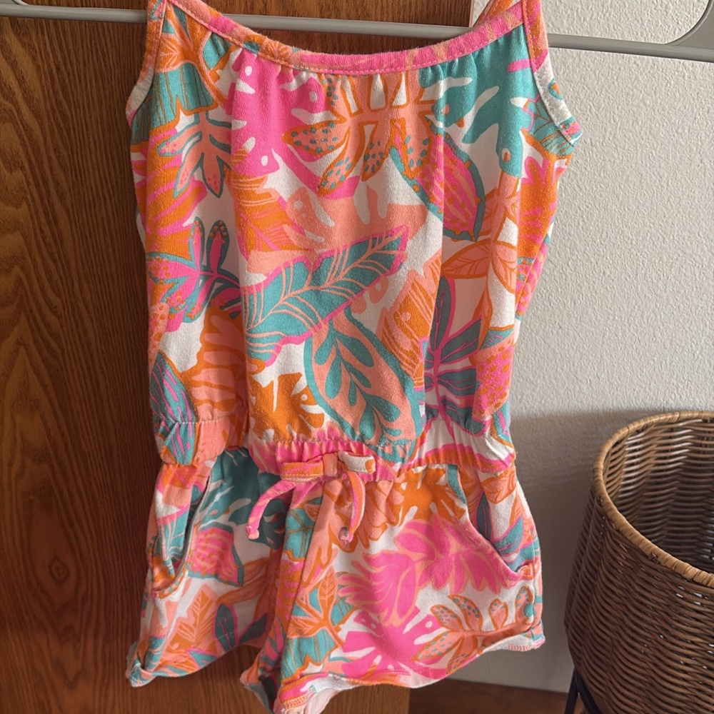 Cat & Jack Colorful Leaf Print Kids Romper